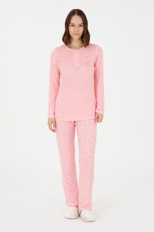Kadın Pembe Pijama Takımı 50302755-VR041