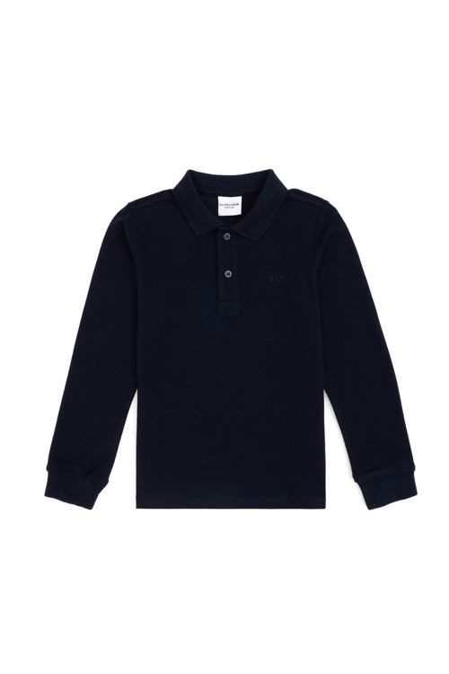 Erkek Çocuk Lacivert Basic Polo Yaka Tişört 50293745-VR033