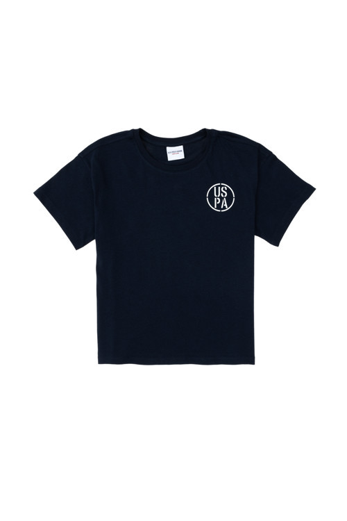 Erkek Çocuk Lacivert Oversize Bisiklet Yaka Tişört 50298981-VR033
