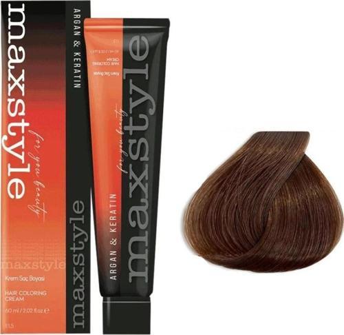 Argan Keratin Saç Boyası 7.8 Açık Tütün Kahve x 3 Adet + Sıvı oksidan 3 Adet