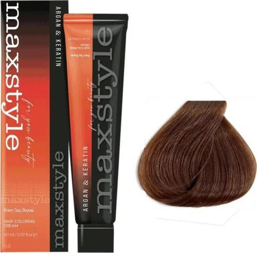 Argan Keratin Saç Boyası 8.77 Altın Açık Kahve x 3 Adet + Sıvı oksidan 3 Adet