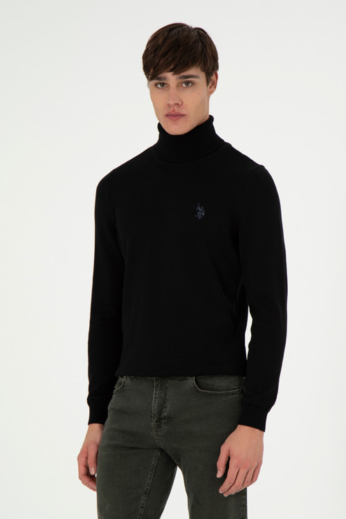 Erkek Siyah Basic Kazak 50294781-VR046
