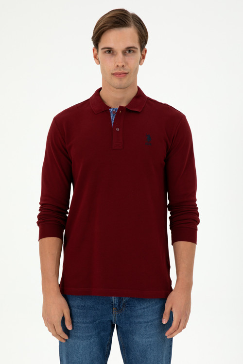 Erkek Bordo Basic Sweatshirt 50289062-VR014
