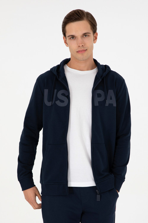 Erkek Lacivert Örme Hırka 50289029-VR033