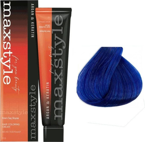 Argan Keratin Saç Boyası Mavi x 4 Adet