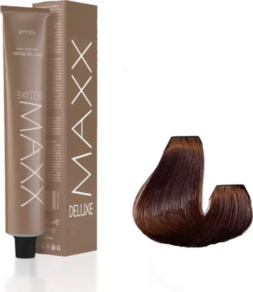 Deluxe Tüp Boya 7.73 Yoğun Karamel 60 ml x 3 Adet + Sıvı Oksidan 3 Adet