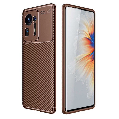Xiaomi Mi Mix 4 Kılıf Karbon Görünümlü Silikon Kamera Korumalı Üstün Koruma Pazarplus