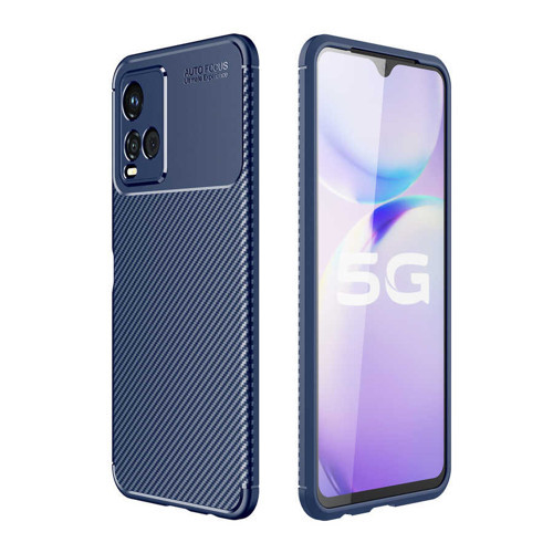 Vivo Y32 Kılıf Karbon Görünümlü Silikon Kamera Korumalı Üstün Koruma Pazarplus