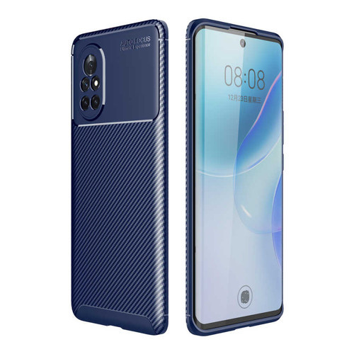 Huawei Nova 8İ Kılıf Karbon Görünümlü Silikon Kamera Korumalı Üstün Koruma Pazarplus