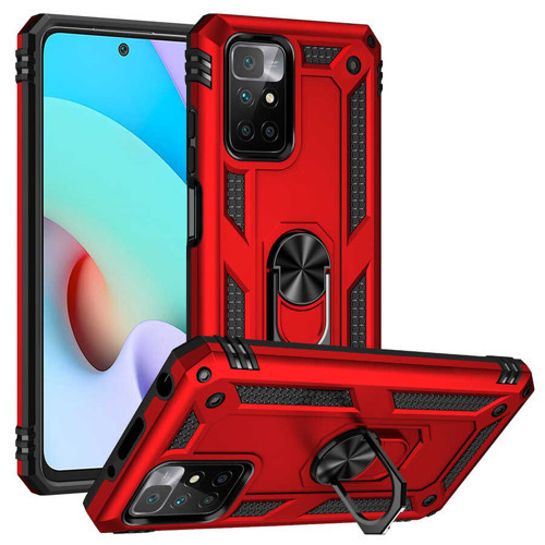 Xiaomi Redmi 10 Kılıf Kamera Koruyucu Manyetik Standlı Tank Koruma Pazarplus