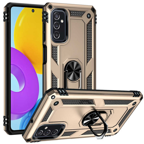 Galaxy M52 Kılıf Kamera Koruyucu Manyetik Standlı Tank Koruma Pazarplus