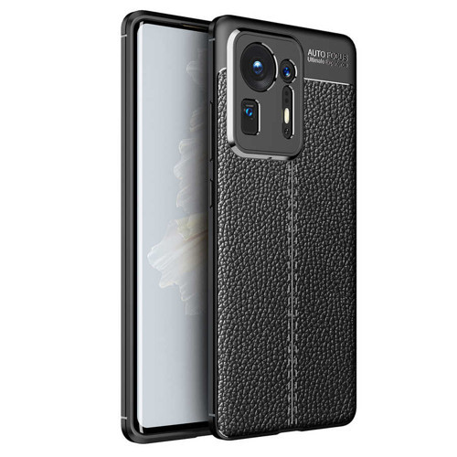 Xiaomi Mi Mix 4 Kılıf Deri Görünümlü Silikon Kamera Korumalı Üstün Koruma Pazarplus