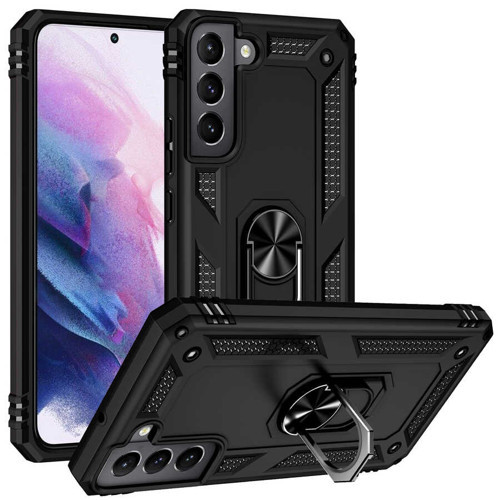 Galaxy S22 Kılıf Kamera Koruyucu Manyetik Standlı Tank Koruma Pazarplus
