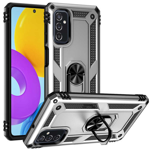 Galaxy M52 Kılıf Kamera Koruyucu Manyetik Standlı Tank Koruma Pazarplus