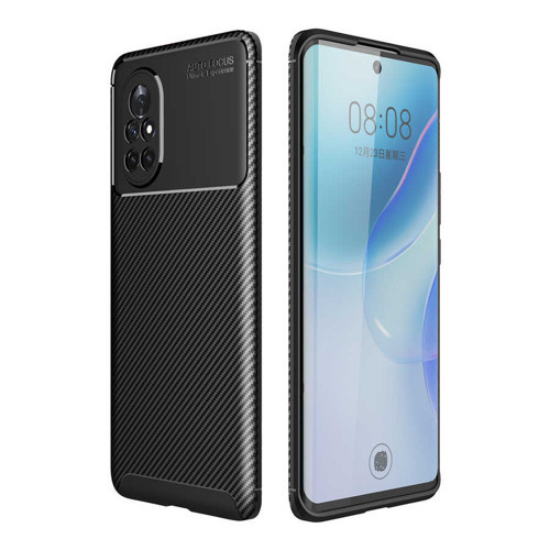 Huawei Nova 8İ Kılıf Karbon Görünümlü Silikon Kamera Korumalı Üstün Koruma Pazarplus