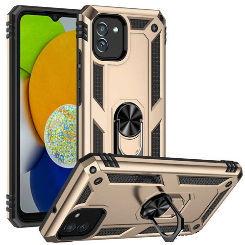 Galaxy A03 Kılıf Kamera Koruyucu Manyetik Standlı Tank Koruma Pazarplus