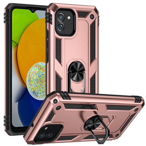 Galaxy A03 Kılıf Kamera Koruyucu Manyetik Standlı Tank Koruma Pazarplus