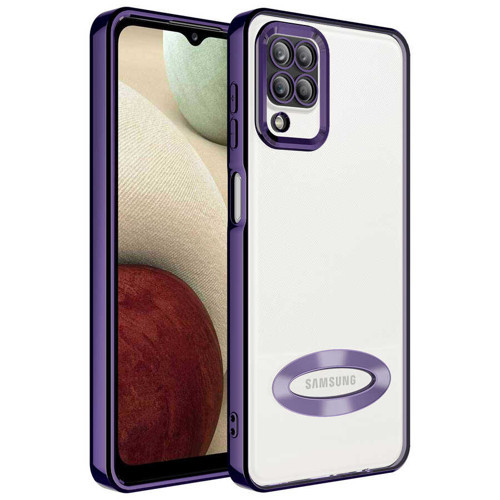 Galaxy A12 Kılıf Kamera Lens Korumalı Logo Gösteren İnce Hafif Pazarplus