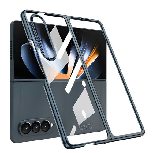 Galaxy Z Fold 4 Kılıf Pazarplus Full Camlı Kıpta Kılıf