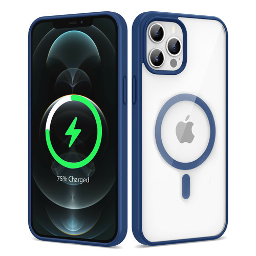 iPhone 12 Pro Max Kılıf Kenarlar İnce Arka Kısım MagSafe Kamera Yükseltili Silikon Pazarplus