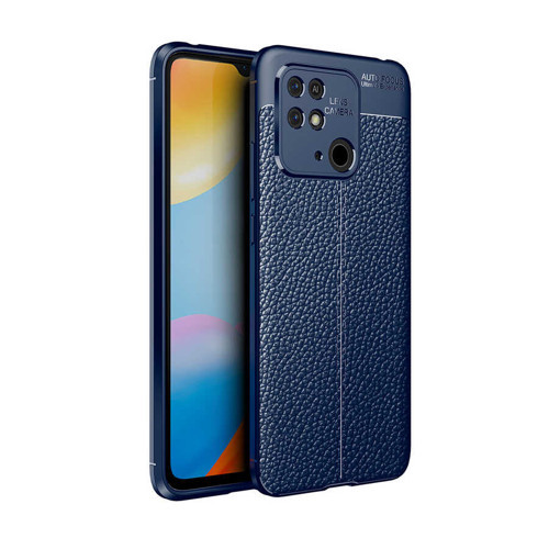 Xiaomi Redmi 10C Kılıf Deri Görünümlü Silikon Kamera Korumalı Üstün Koruma Pazarplus
