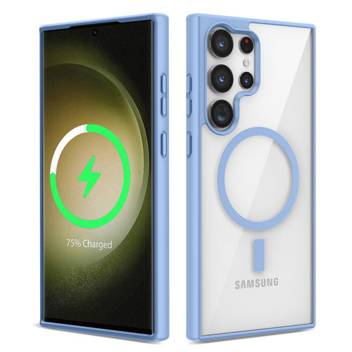 Galaxy S22 Ultra Kılıf Kenarlar İnce Arka Kısım MagSafe Kamera Yükseltili Silikon