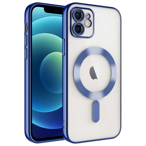 iPhone 12 Kılıf MagSafe Kamera Lens Korumalı Logo Gösteren İnce Hafif