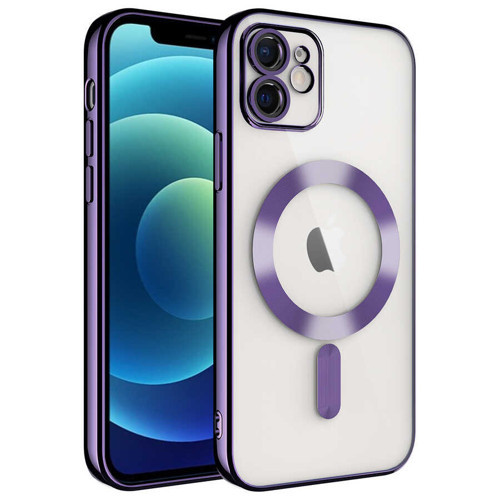 iPhone 12 Kılıf MagSafe Kamera Lens Korumalı Logo Gösteren İnce Hafif