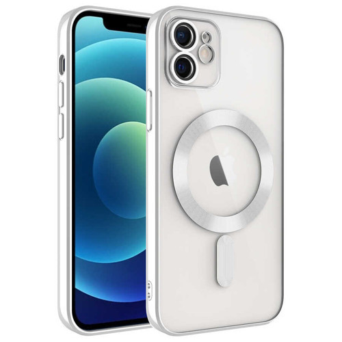 iPhone 12 Kılıf MagSafe Kamera Lens Korumalı Logo Gösteren İnce Hafif