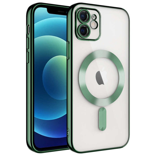 iPhone 12 Kılıf MagSafe Kamera Lens Korumalı Logo Gösteren İnce Hafif