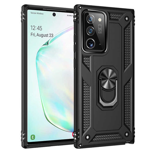 Galaxy Note 20 Ultra Kılıf Kamera Koruyucu Manyetik Standlı Tank Koruma
