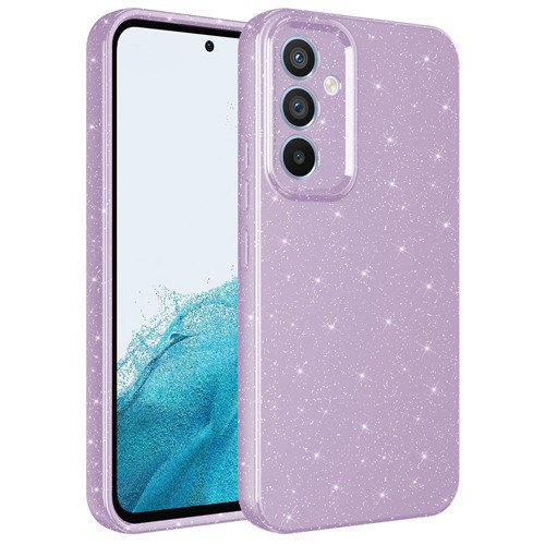Galaxy A54 Kılıf Kamera Korumalı Simli Silikon Üstün Koruma