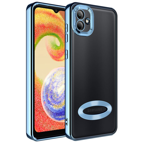 Galaxy A04 Kılıf Kamera Lens Korumalı Logo Gösteren İnce Hafif