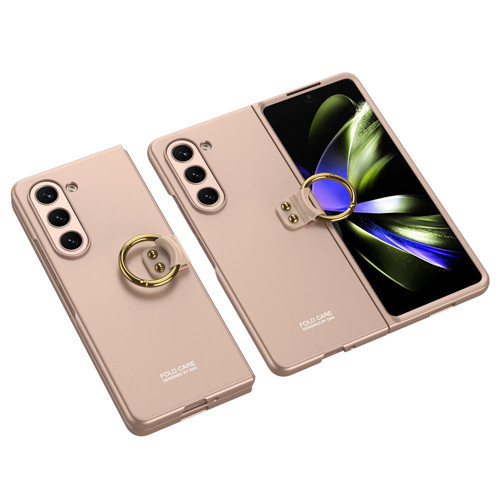 Galaxy Z Fold 5 Kılıf Kıpta Yüzüklü Flip Sert Kılıf