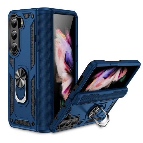 Galaxy Z Fold 5 Kılıf Kamera Koruyucu Manyetik Standlı Tank Koruma