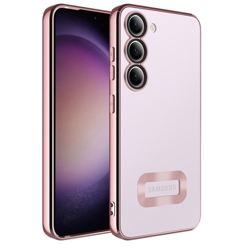 Galaxy S23 Kılıf Kamera Lens Korumalı Logo Gösteren İnce Hafif