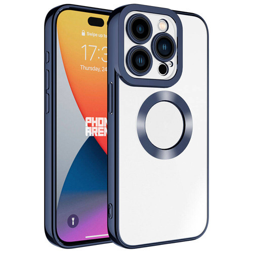 iPhone 15 Pro Max Kılıf Kamera Lens Korumalı Logo Gösteren İnce Hafif