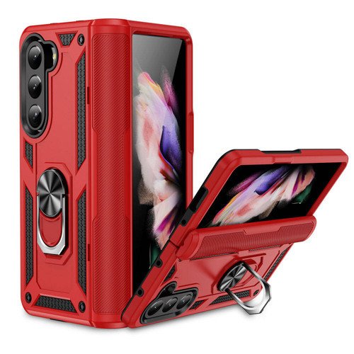 Galaxy Z Fold 5 Kılıf Kamera Koruyucu Manyetik Standlı Tank Koruma