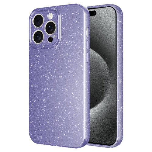 iPhone 15 Pro Kılıf Kamera Korumalı Simli Silikon Üstün Koruma