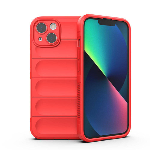 iPhone 13 Kılıf Kamera Korumalı Esnek Silikon Parmak Şeritli