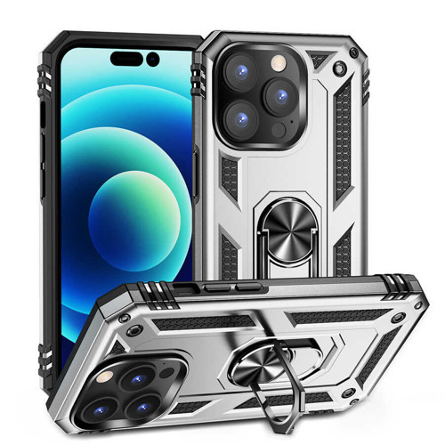 iPhone 14 Pro Kılıf Kamera Koruyucu Manyetik Standlı Tank Koruma