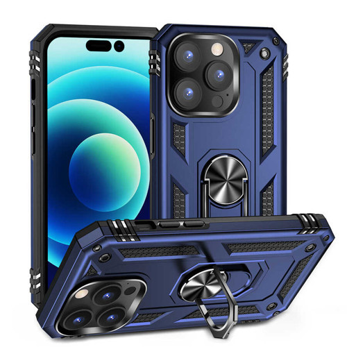 iPhone 14 Pro Kılıf Kamera Koruyucu Manyetik Standlı Tank Koruma