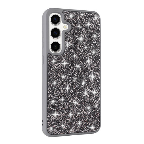 Galaxy S24 Plus Kılıf Simli Pırlanta Taşlı Kamera Yükseltili Silikon