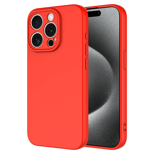 iPhone 15 Pro Kılıf Yumuşak Silikon Kamera Korumalı Lansman