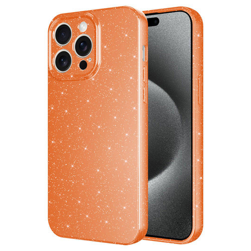 iPhone 15 Pro Kılıf Kamera Korumalı Simli Silikon Üstün Koruma
