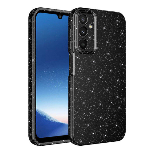Galaxy A15 Kılıf Kamera Korumalı Simli Silikon Üstün Koruma