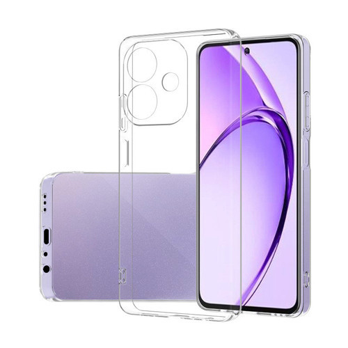 Oppo A3 Kılıf Kamera Korumalı Şeffaf Kalın Üstün Koruma Silikon