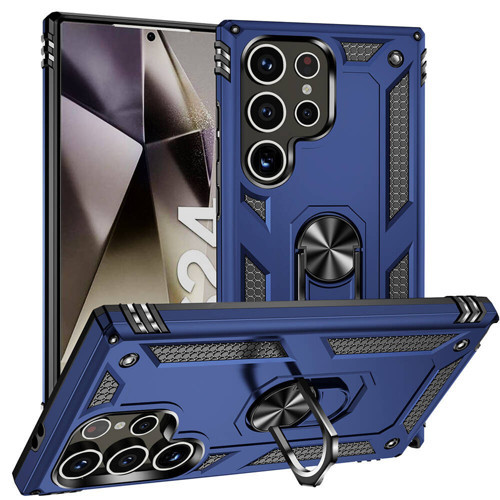 Galaxy S24 Ultra Kılıf Kamera Koruyucu Manyetik Standlı Tank Koruma