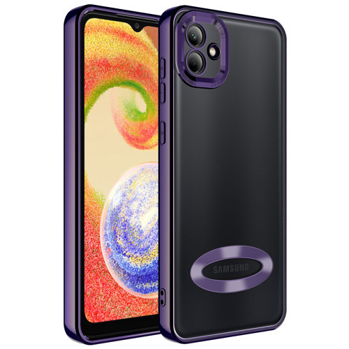 Galaxy A04 Kılıf Kamera Lens Korumalı Logo Gösteren İnce Hafif
