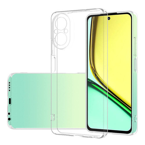 Realme 12 Lite Kılıf Kamera Korumalı Şeffaf Kalın Üstün Koruma Silikon